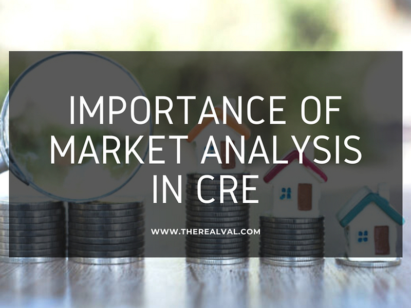 Stacks of coins and house models representing market analysis in commercial real estate (CRE).